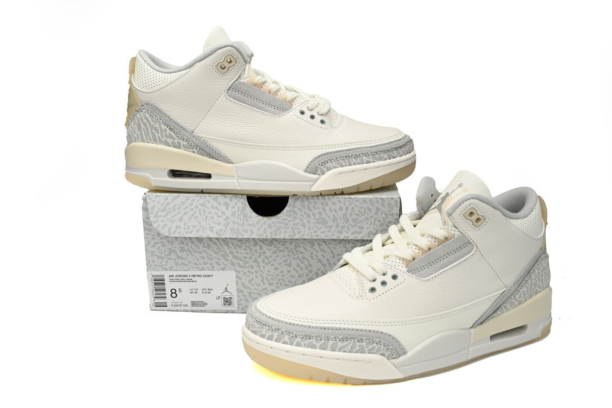 AJ 3 Craft Ivory