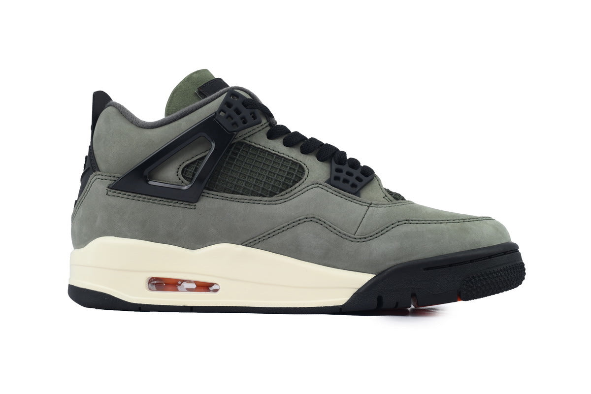 Undefeated x AJ 4 Retro Green Black Hook