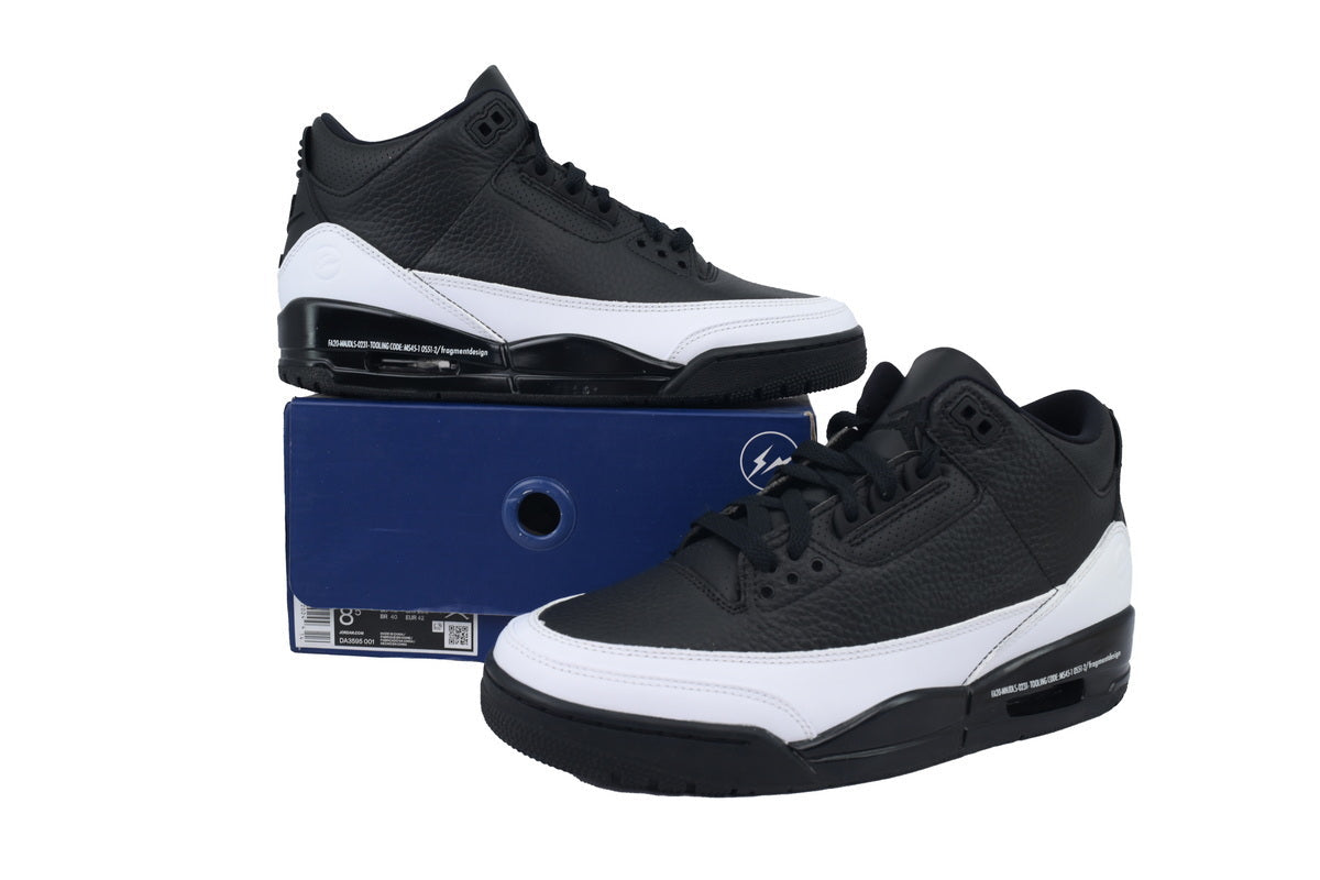 Fragment Design x AJ 3 Black And White