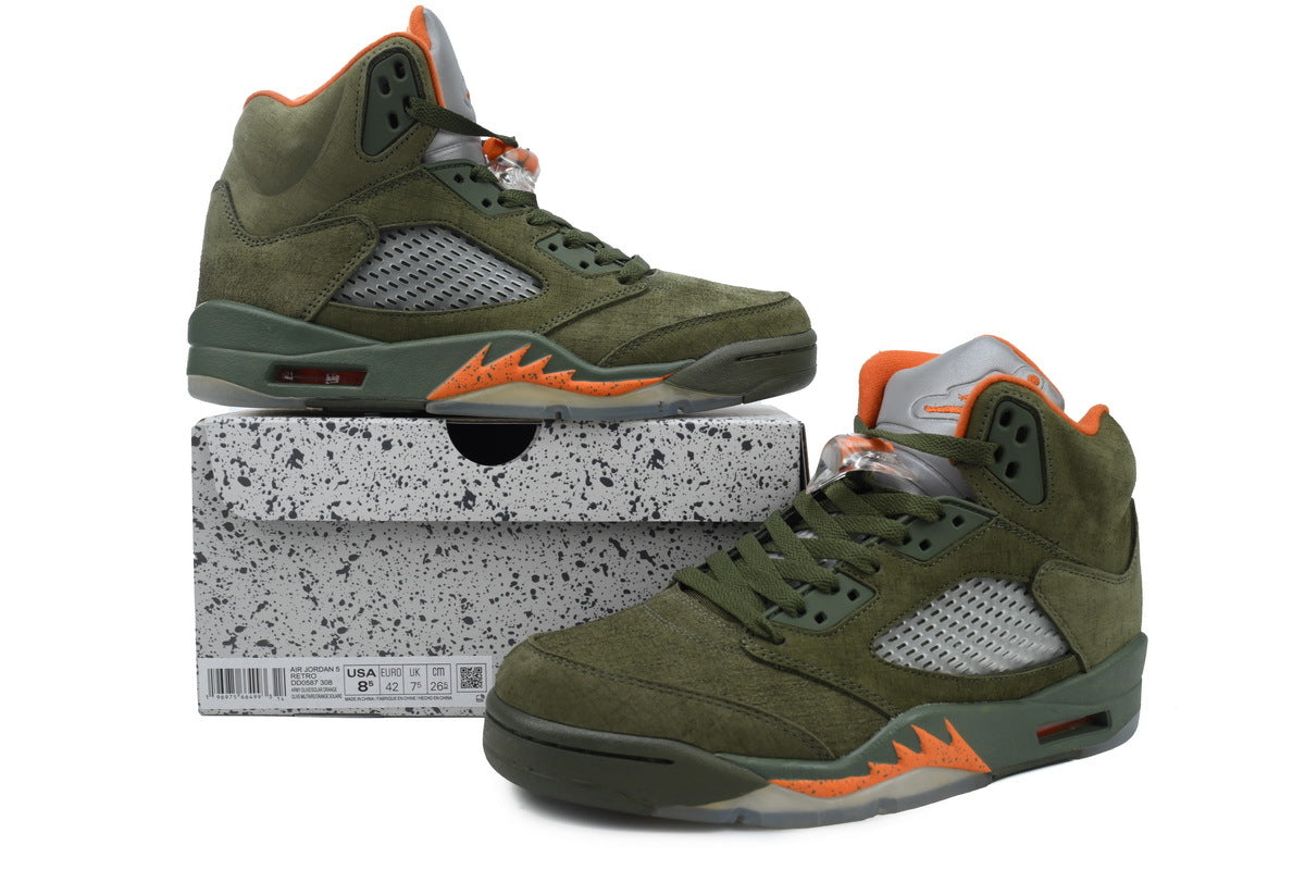 AJ5 Retro 'Olive